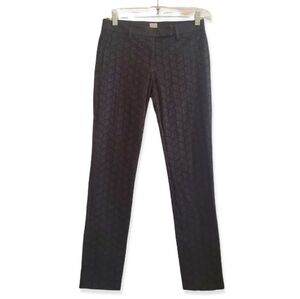 True Royals Black Eyelet Skinny Lace Pants